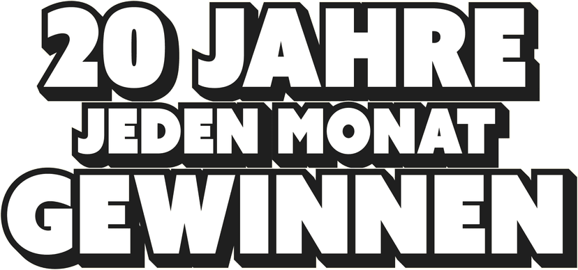 20 Jahre jeden Monat gewinnen